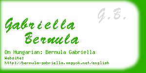 gabriella bernula business card